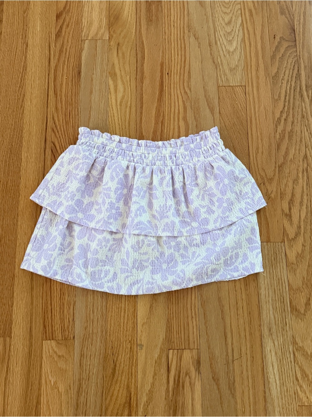 Old Navy Girls Printed Crinkled Tiered Skort, Size Medium (8)